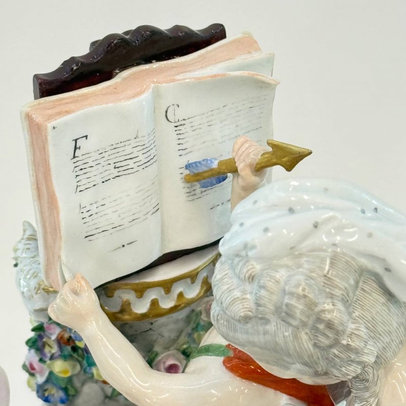 Скульптурная группа Уроки любви Meissen 1850 гг