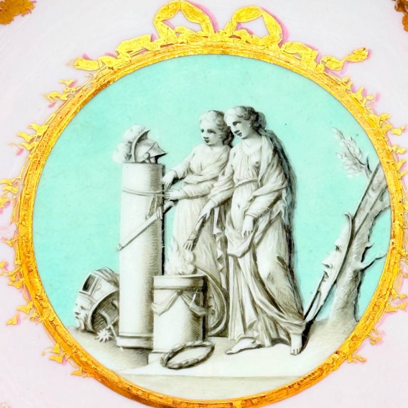 Старинная тарелка Meissen Период Марколини