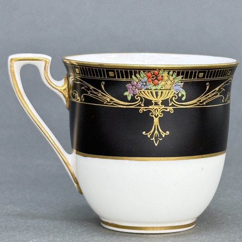 Чашка с блюдцем для кофе в стиле Артдеко Роял Вустер - Marshall Field &Co Англия-США 1920 гг.