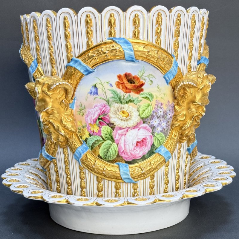 Кашпо с поддоном ИФЗ период АII ( 1855-1881 ) Императорская Россия 1850-1860 гг (к)