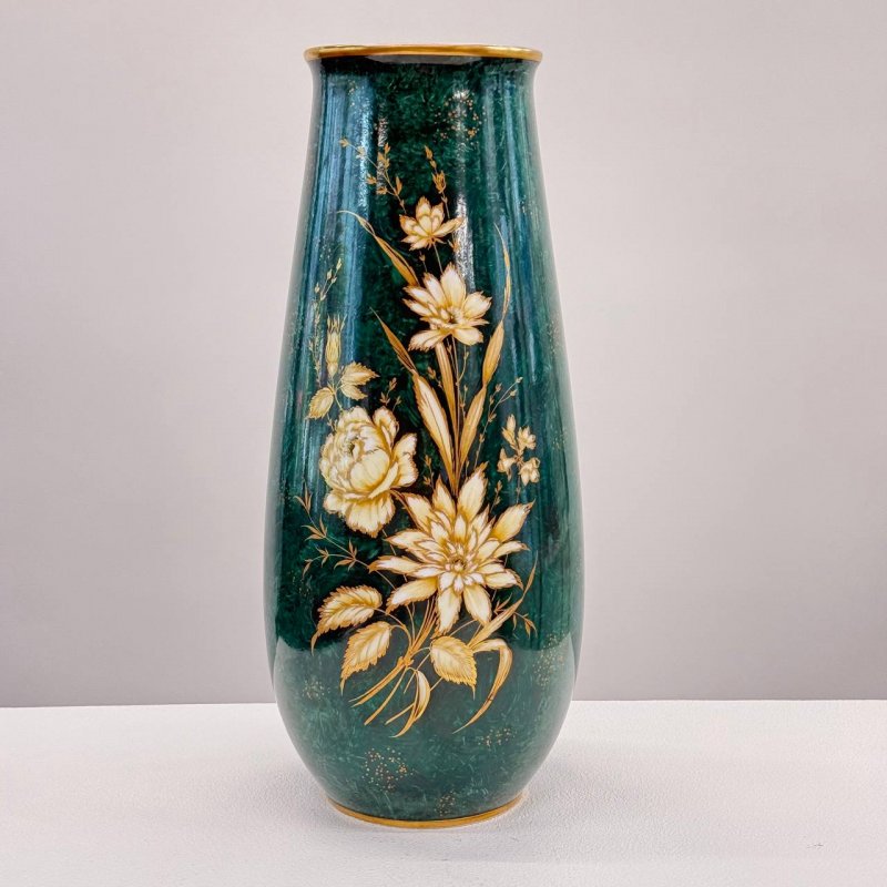 Большая фарфоровая ваза мануфактура Alboth & Kaiser (д)