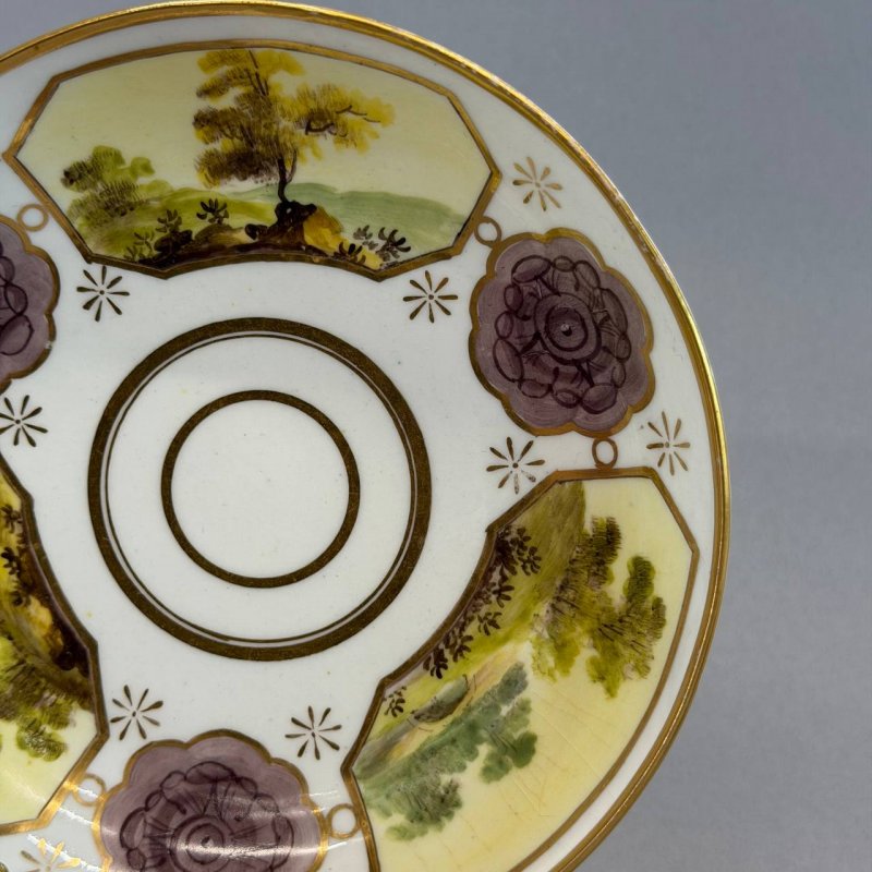Антикварная чайная пара Spode 1820е г