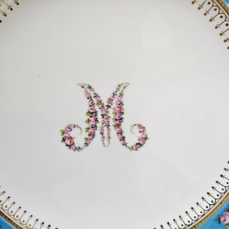 Тарелка Minton с монограммой М 1900гг