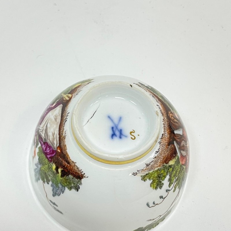 Пиала с блюдцем Meissen 1750-60 гг