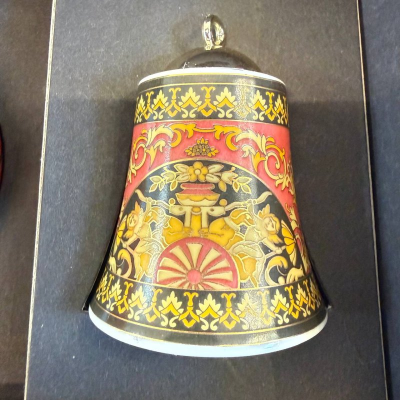 Комплект елочных украшений (колокольчик и шар)