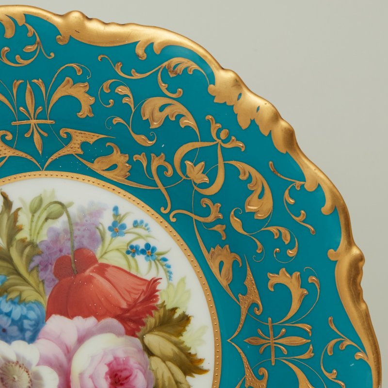 Тарелка Cauldon роспись цветы Англия
