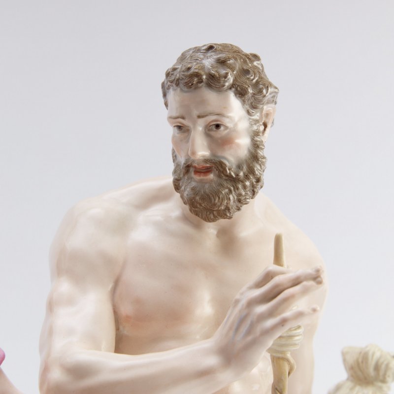 Шедевр! Антикварная скульптурная композиция Геракл и Омфала.