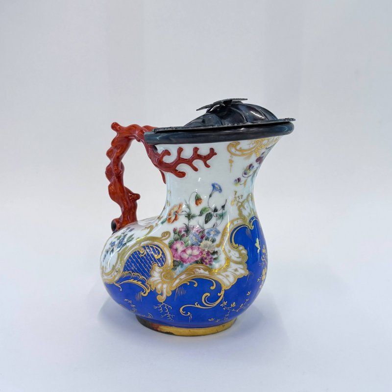 Кувшин в форме античного аска с серебряной крышкой Братья Корниловы (н)