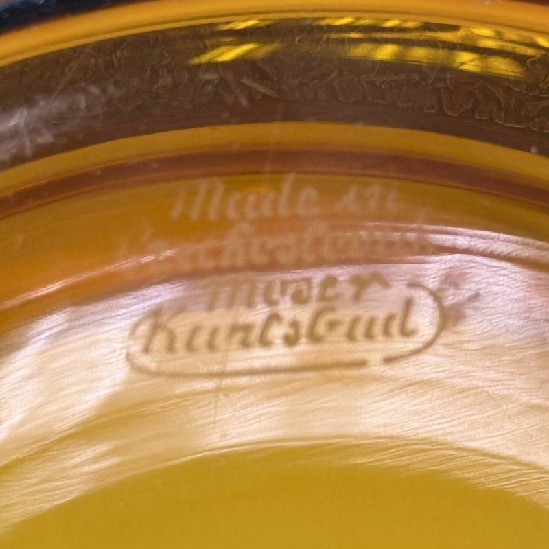 Чаша из янтарного стекла Мозер Карсбаде