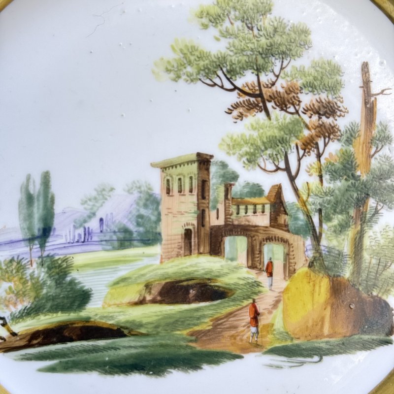 Тарелка завод Попова 1840 гг Императорская Россия 