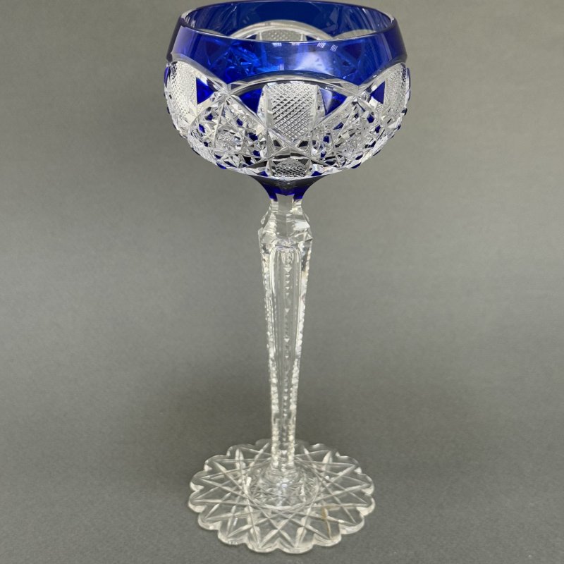 Бокал для вина Саарские мосты или Белфорт V.S.Lambert Бельгия 1900 г