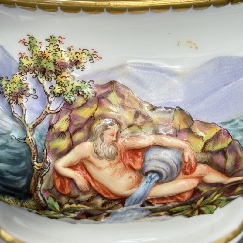 Сервиз тет-а-тет Майсен в стиле Capodimonte Германия 1865 (к)