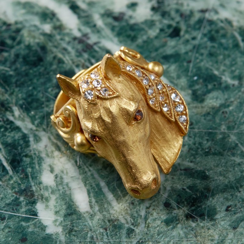 Коллекционное кольцо ручной работы Лошадь