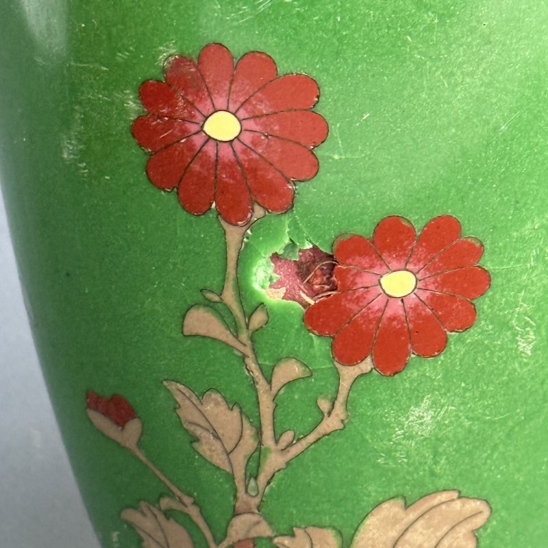 Ваза клуазоне Китай середина 20 в