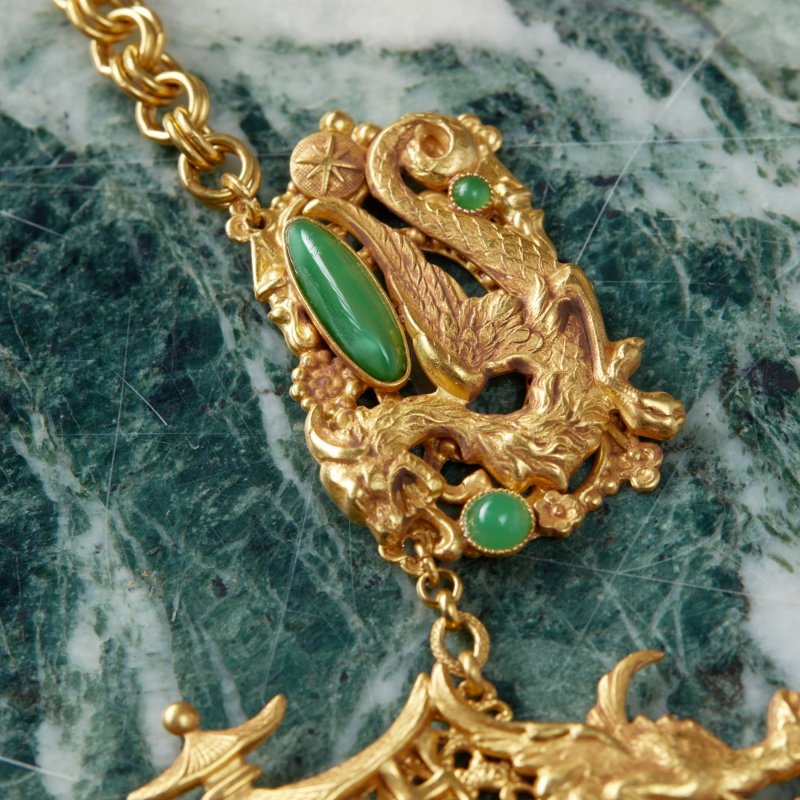 Коллекционное ожерелье Драконы с подвесками