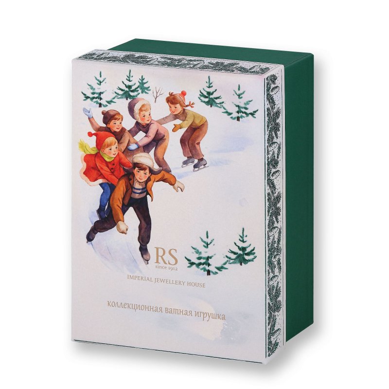 Елочная игрушка «Ирочка с коньками»