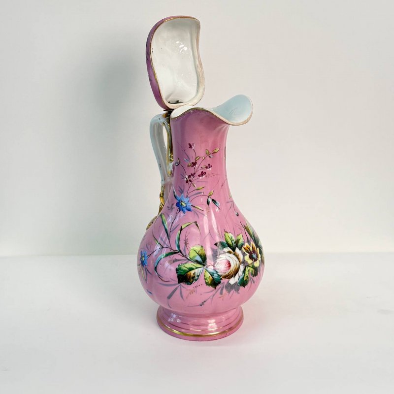 Старинный кувшин с крышкой для воды и умывания Франция