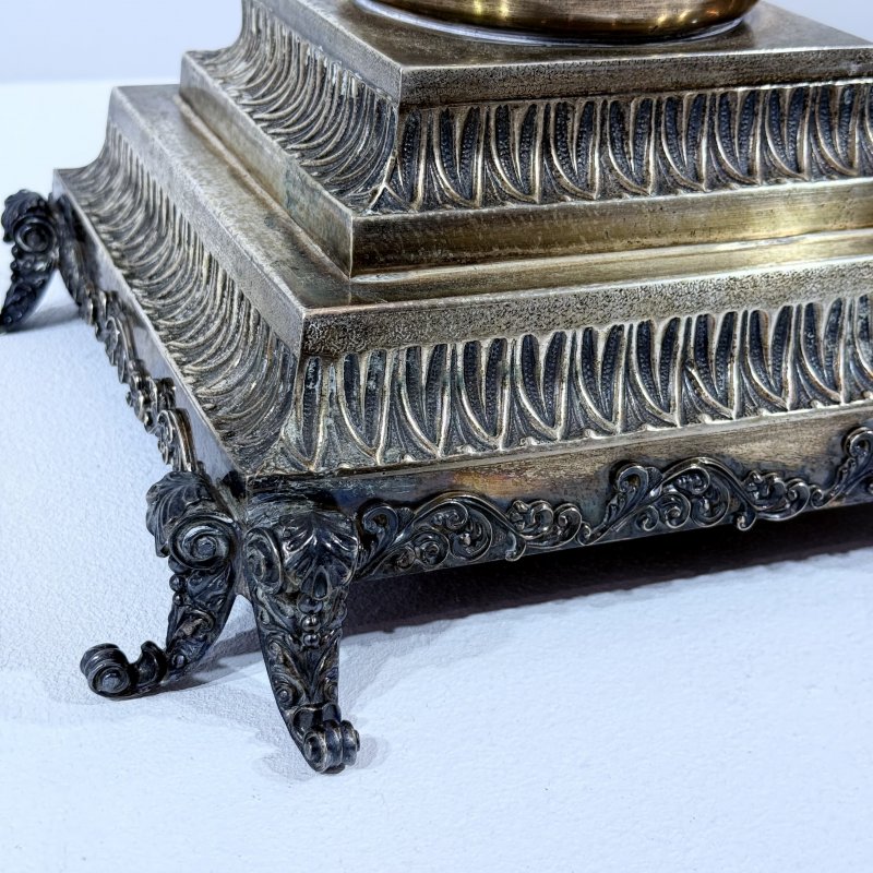 Большой серебряный канделябр Пампа для Шаббата 20в (к)