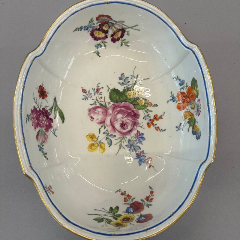Старинная чаша овальной формы  Meissen 1763-74 гг