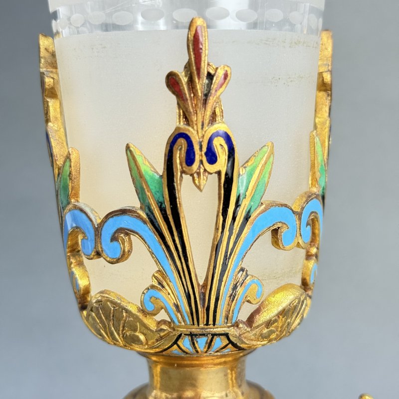 Ваза бронза Baccarat Франция 19 в