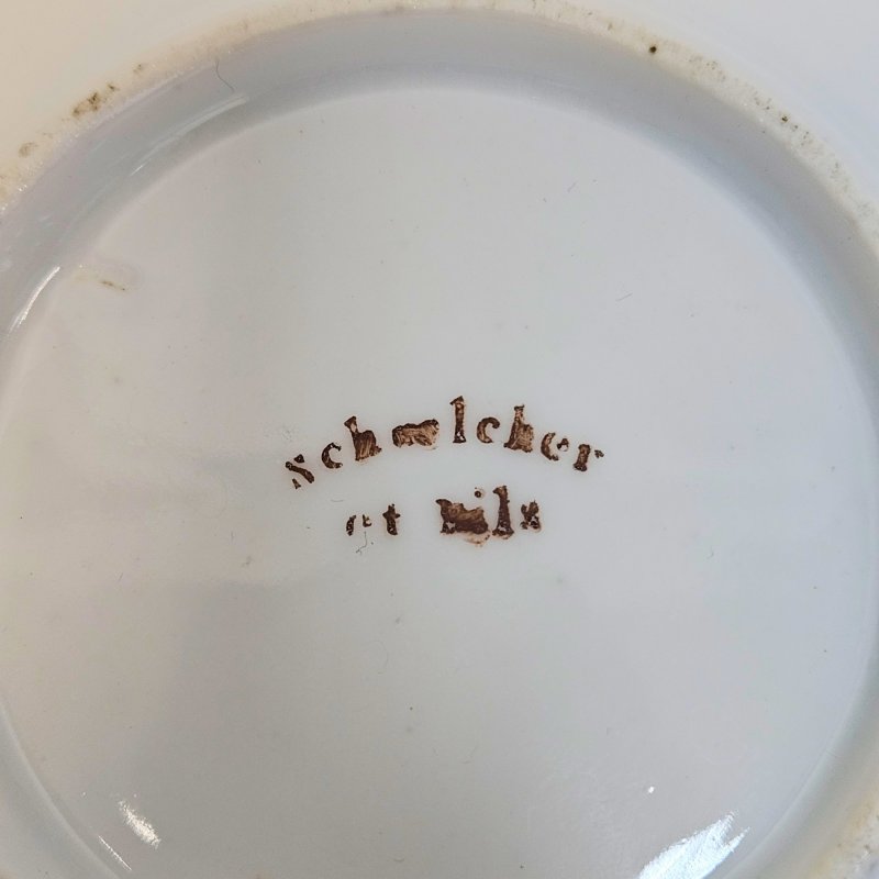 Фарфоровая чашка и блюдце Schoelcher