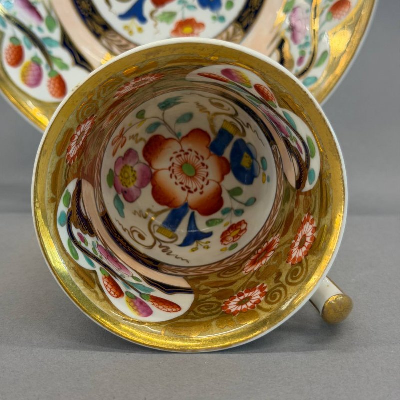 Фарфоровая Чашка с блюдцем Coalport 1820е г