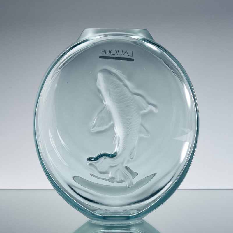 Хрустальная коллекционная ваза Koi Carp