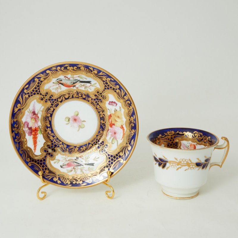 Чашка с блюдцем 1830г Коалпорт Коллекция «Берто»