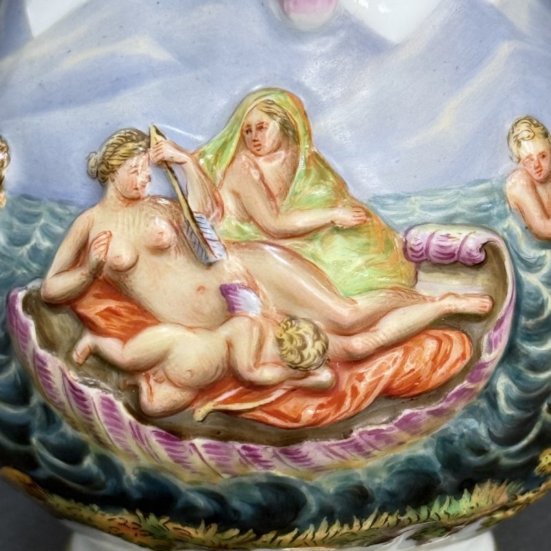 Сервиз тет-а-тет Майсен в стиле Capodimonte Германия 1865 (к)