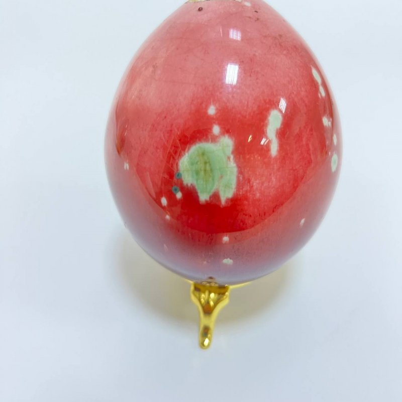 ИФЗ. 1894-1917. Пасхальное яйцо, обливная глазурь. Бычья Кровь.