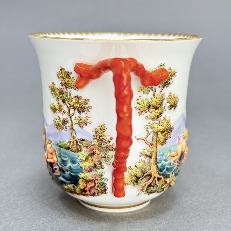 Сервиз тет-а-тет Майсен в стиле Capodimonte Германия 1865 (к)