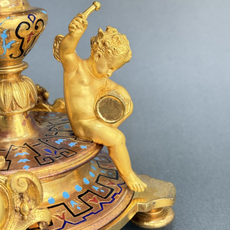 Ваза бронза Baccarat Франция 19 в