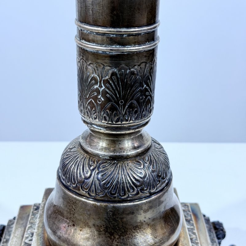 Большой серебряный канделябр Пампа для Шаббата 20в (к)