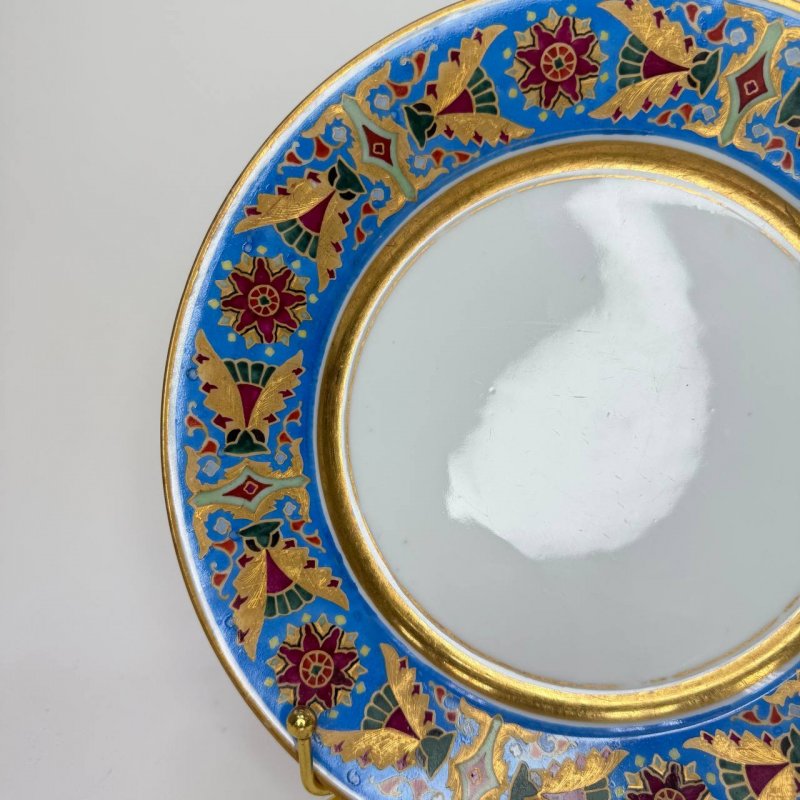 Тарелка из «Готического сервиза»  ИФЗ АIII (К1) (Кспб)