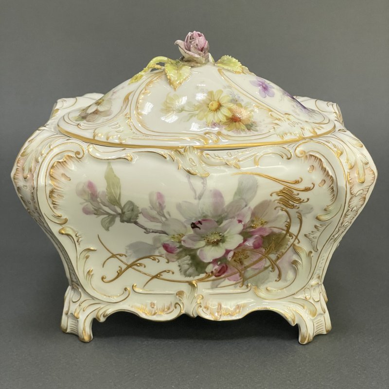 Старинная шкатулка в стиле Weichmalerei KPM  1900-1910 г 