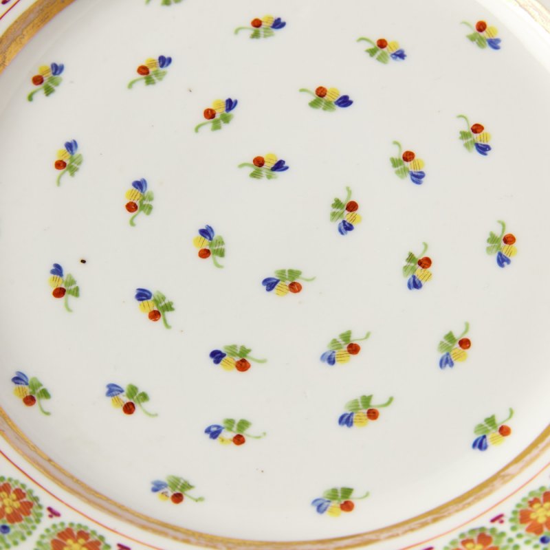 Редкая коллекционная тарелка с ручной росписью
