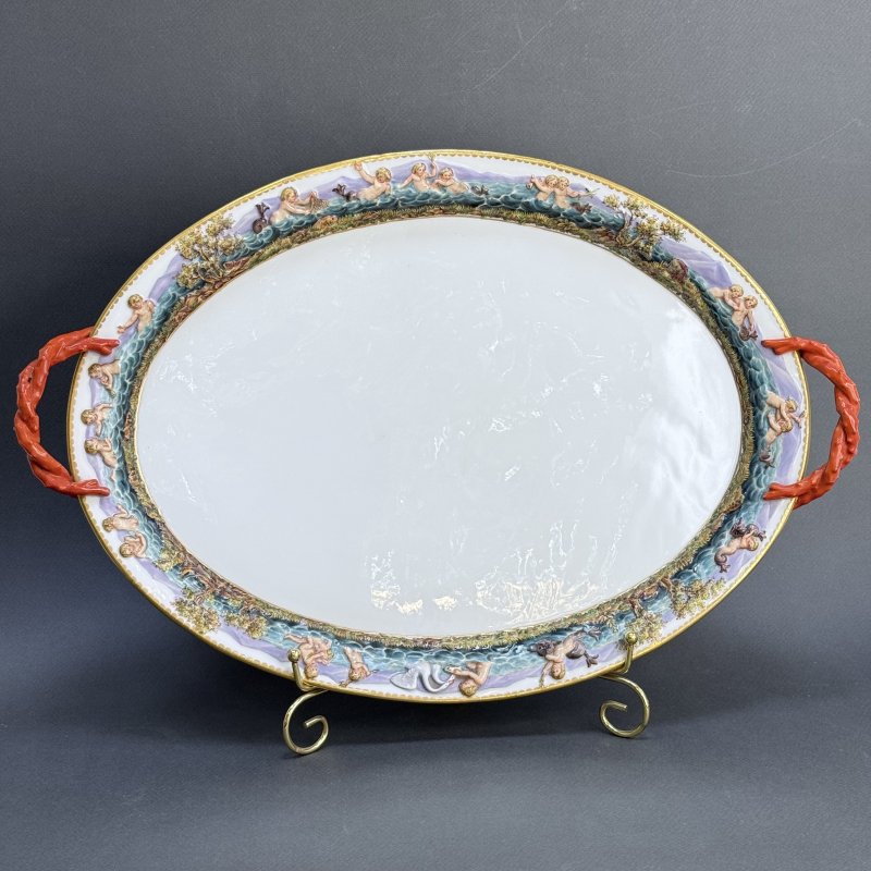 Сервиз тет-а-тет Майсен в стиле Capodimonte Германия 1865 (к)