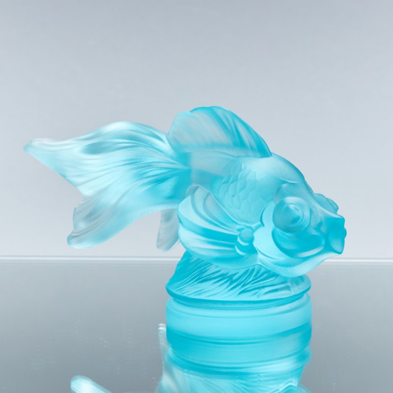 Коллекционная статуэтка рыбки Gold Fish бирюзового оттенка