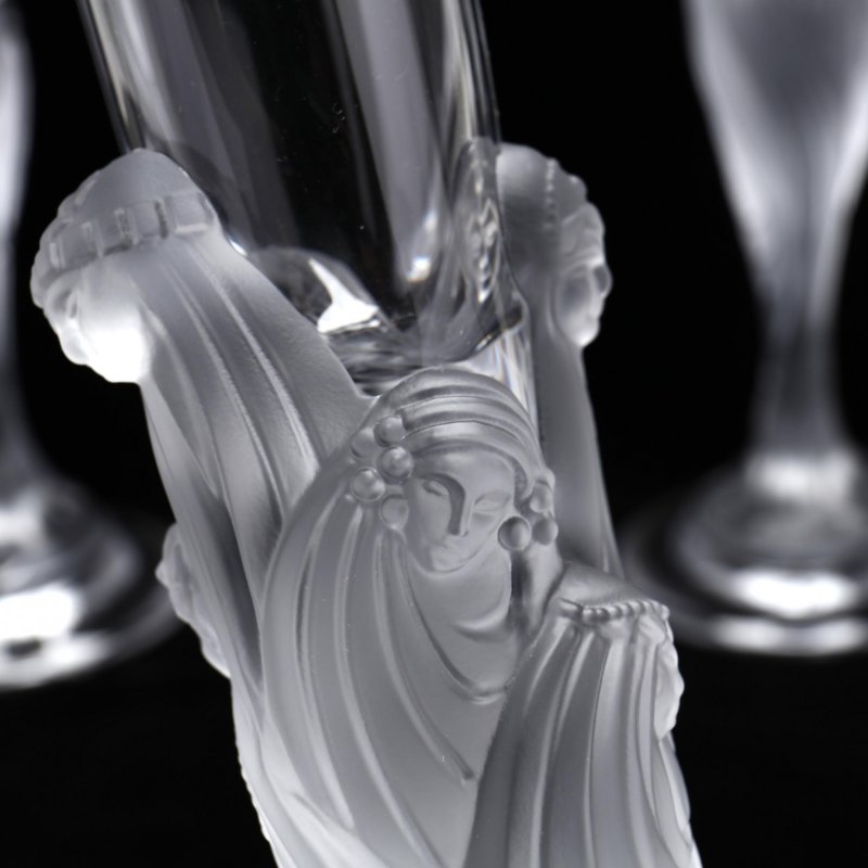 Пара бокалов для шампанского Erte Glass, Flute Majestique