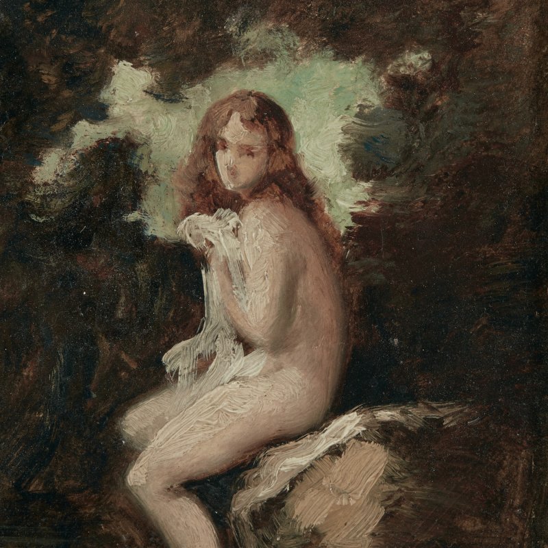 Картина Купальщица в лесу Шарль Руссо