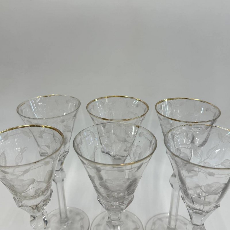 Набор из 6ти хрустальных бокалов Moser коллекция Paula