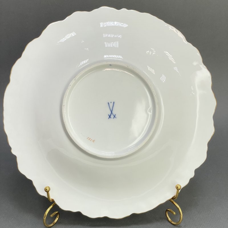 Блюдо с кобальтовым крытьем Meissen