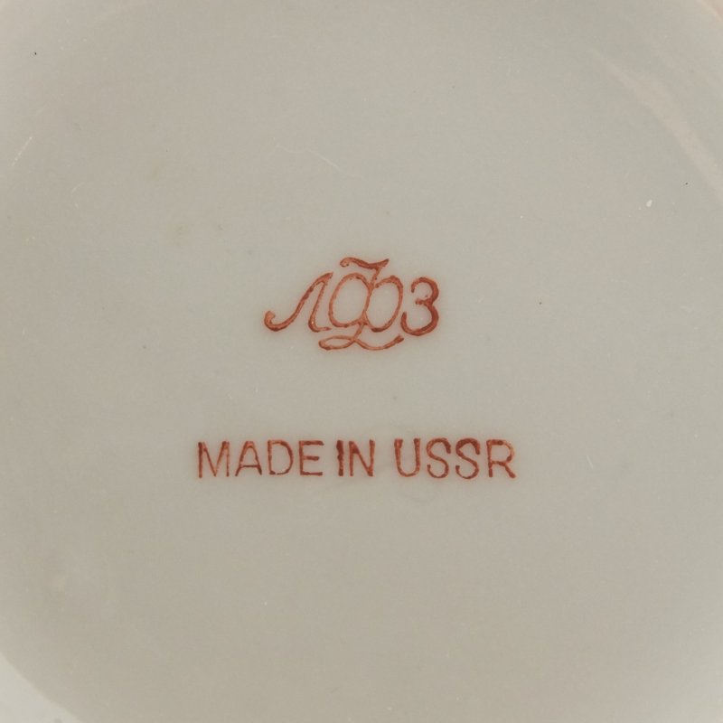 Коллекционный фарфоровый чайник  Красный петух