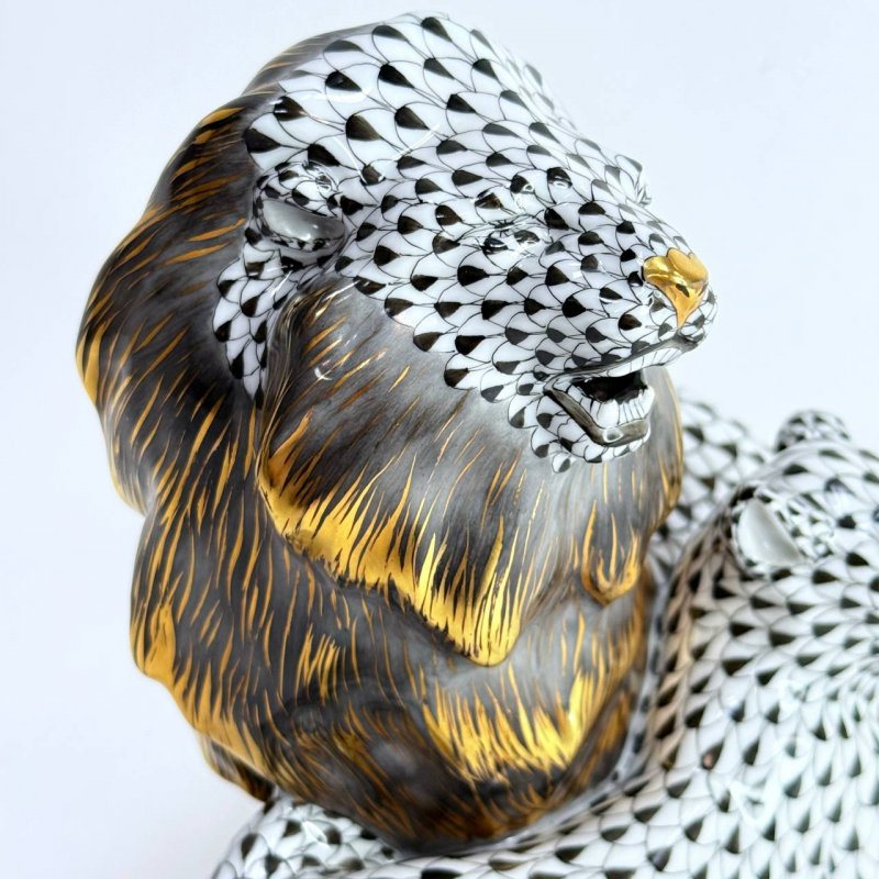 Редкая фигурка Лев с львицей Идеальный подарок для знака зодиака - Лев 