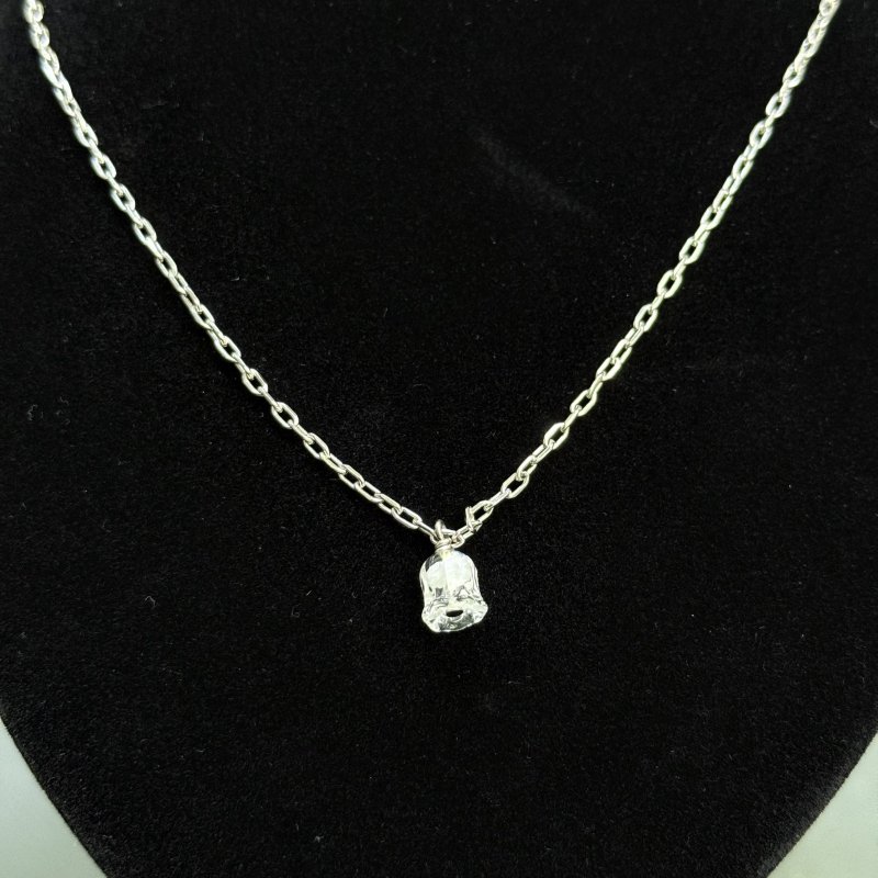 Подвеска в виде ландыша прозрачный хрусталь серебро 925 пр Франция 2024-2025 г 