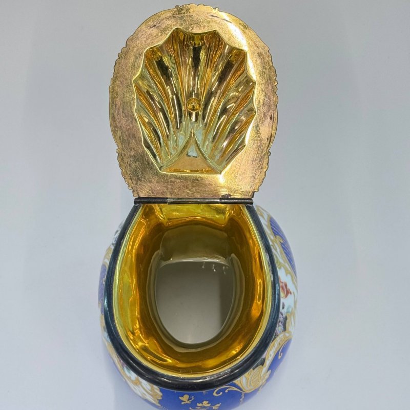 Кувшин в форме античного аска с серебряной крышкой Братья Корниловы (н)