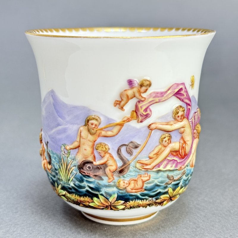 Сервиз тет-а-тет Майсен в стиле Capodimonte Германия 1865 (к)