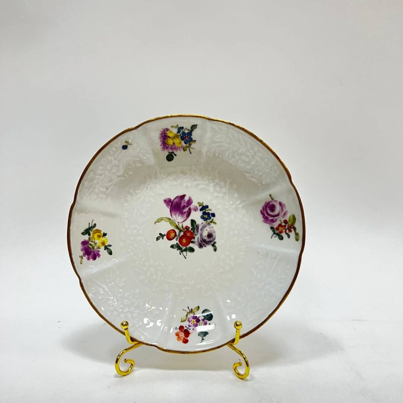 Чашка с блюдцем, Meissen, из сервиза Иоганна Эрнста Гоцковского 