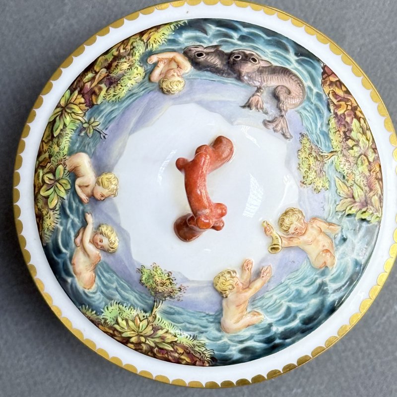 Сервиз тет-а-тет Майсен в стиле Capodimonte Германия 1865 (к)