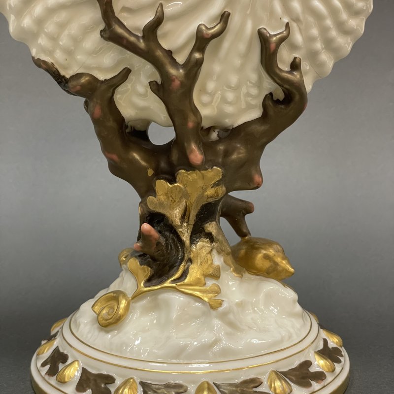 Старинная ваза в форме раковины Nautilus Royal Worcester 1918 г